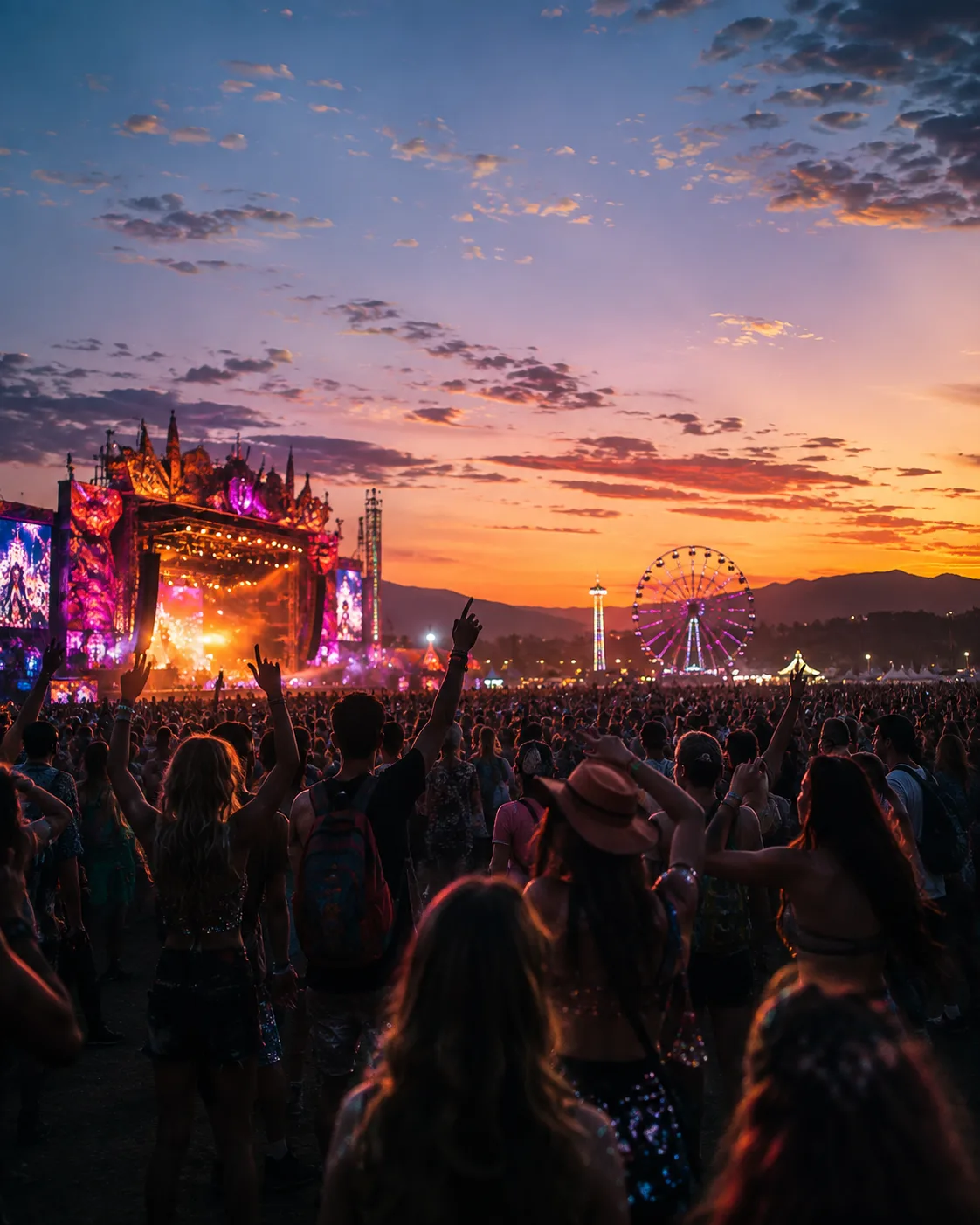 Festival events and outdoor music experiences